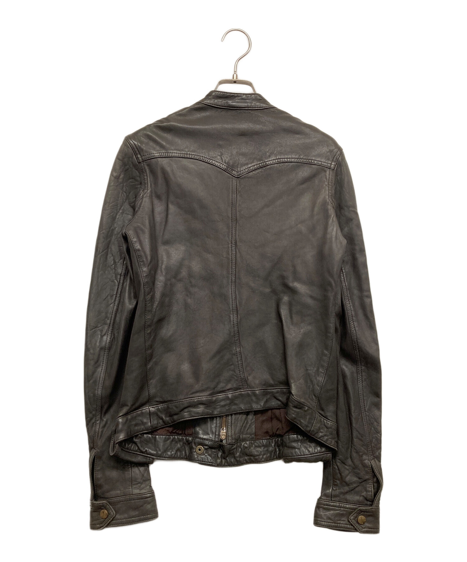 中古・古着通販】VERA PELLE (ベラペレ) レザージャケット ブラック