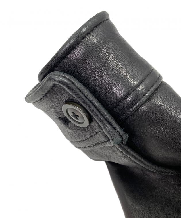 【未使用】A.P.C. ブラックレザーケース 中古・古着通販】A.P.C. (アーペーセー) モトブルゾン ブラック サイズ