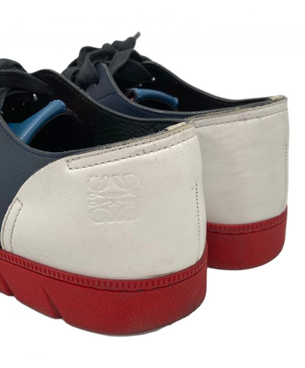 中古・古着通販】LOEWE (ロエベ) アナグラムレザースニーカー マルチ