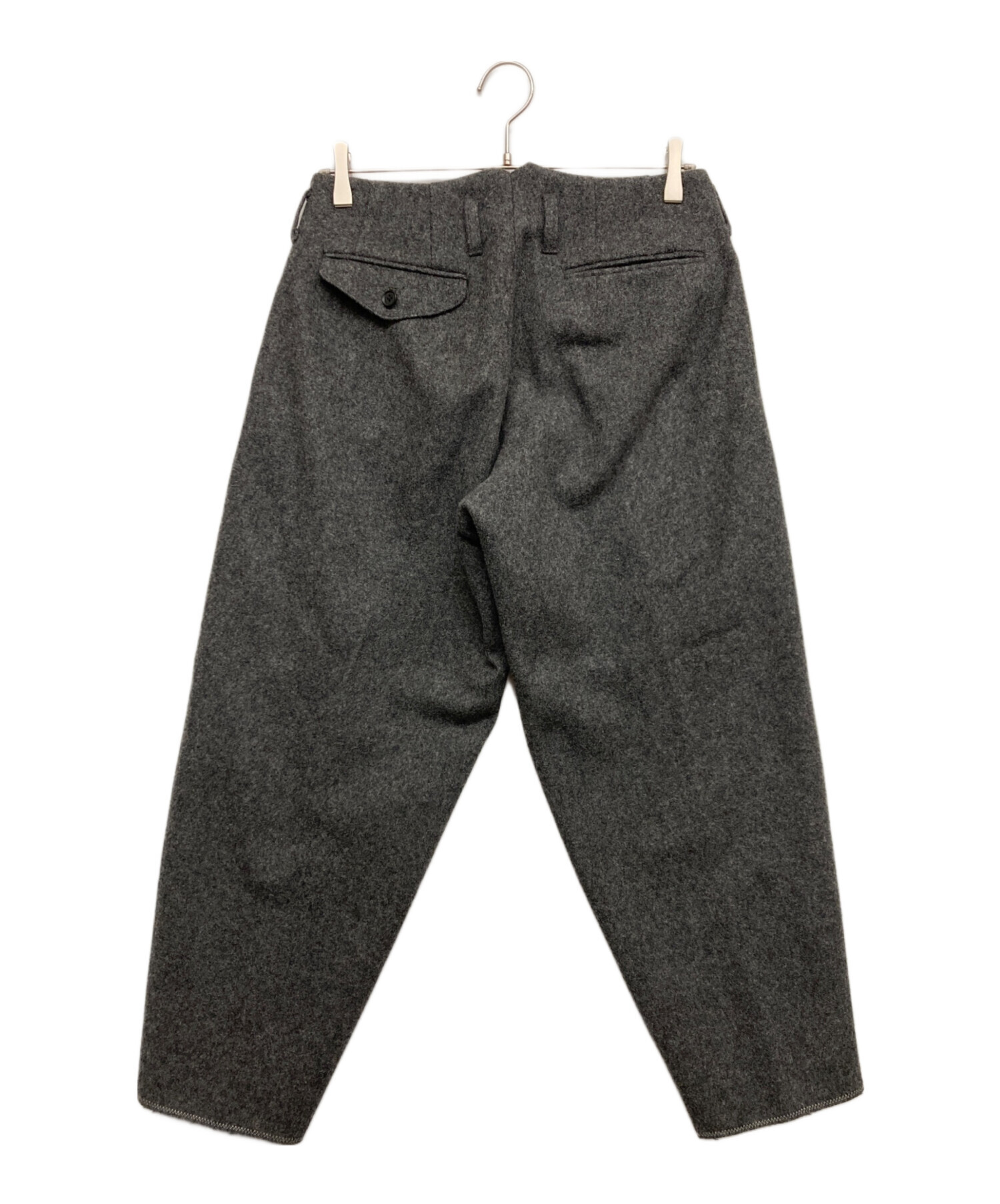 【未使用品】kolor ウールテーパードパンツ サイズ2 中古・古着通販】KOLOR (カラー) ウールテーパードパンツ グレー