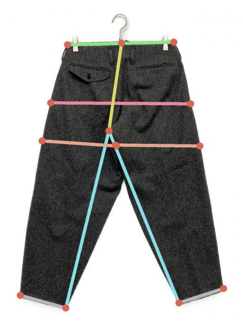 中古・古着通販】KOLOR (カラー) ウールテーパードパンツ グレー