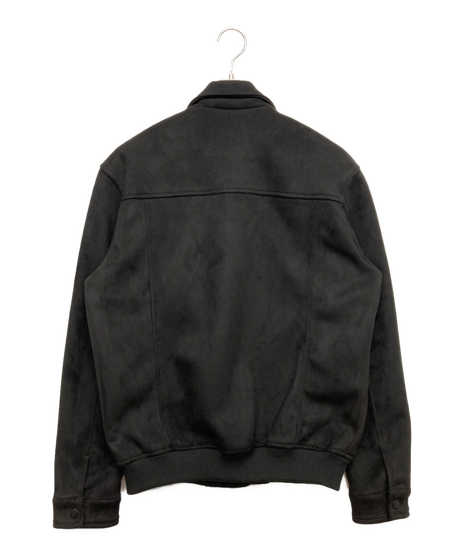 ZARA ジャケット　サイズＬ　ブラック 中古・古着通販】ZARA (ザラ) トラッカージャケット ブラック サイズ:L