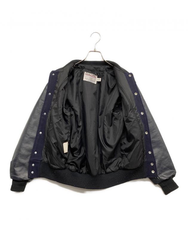 中古・古着通販】delong (デロング) レザースリーブスタジャン