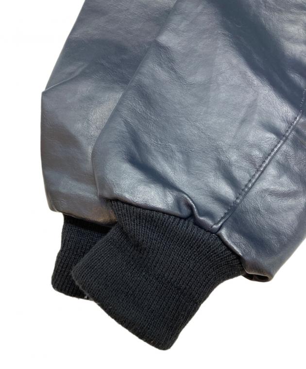 中古・古着通販】delong (デロング) レザースリーブスタジャン