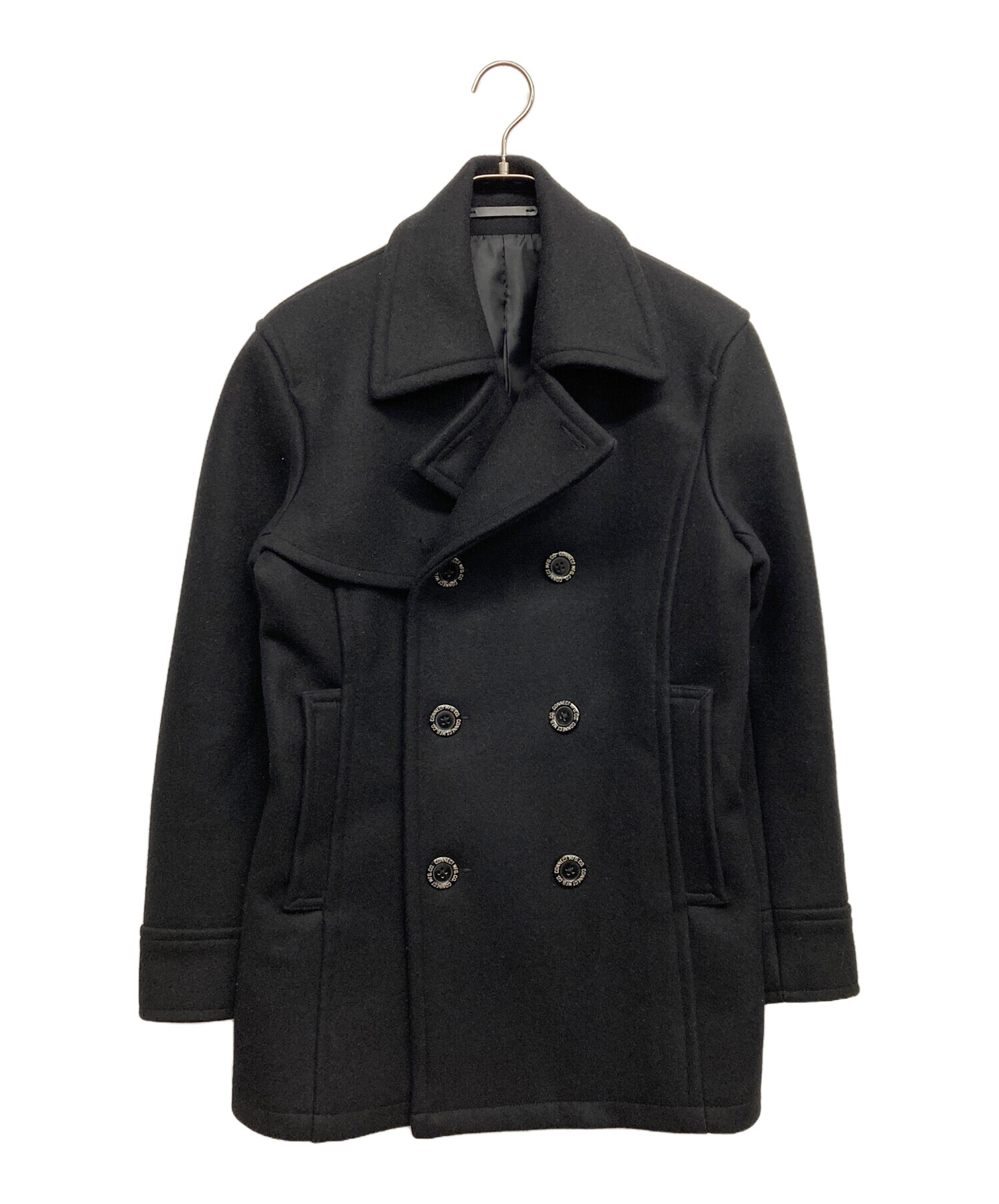 PHERROW'S Pコート サイズ38 POJ1 ブラック 中古・古着通販】PHERROW'S (フェローズ) Pコート ブラック サイズ:38