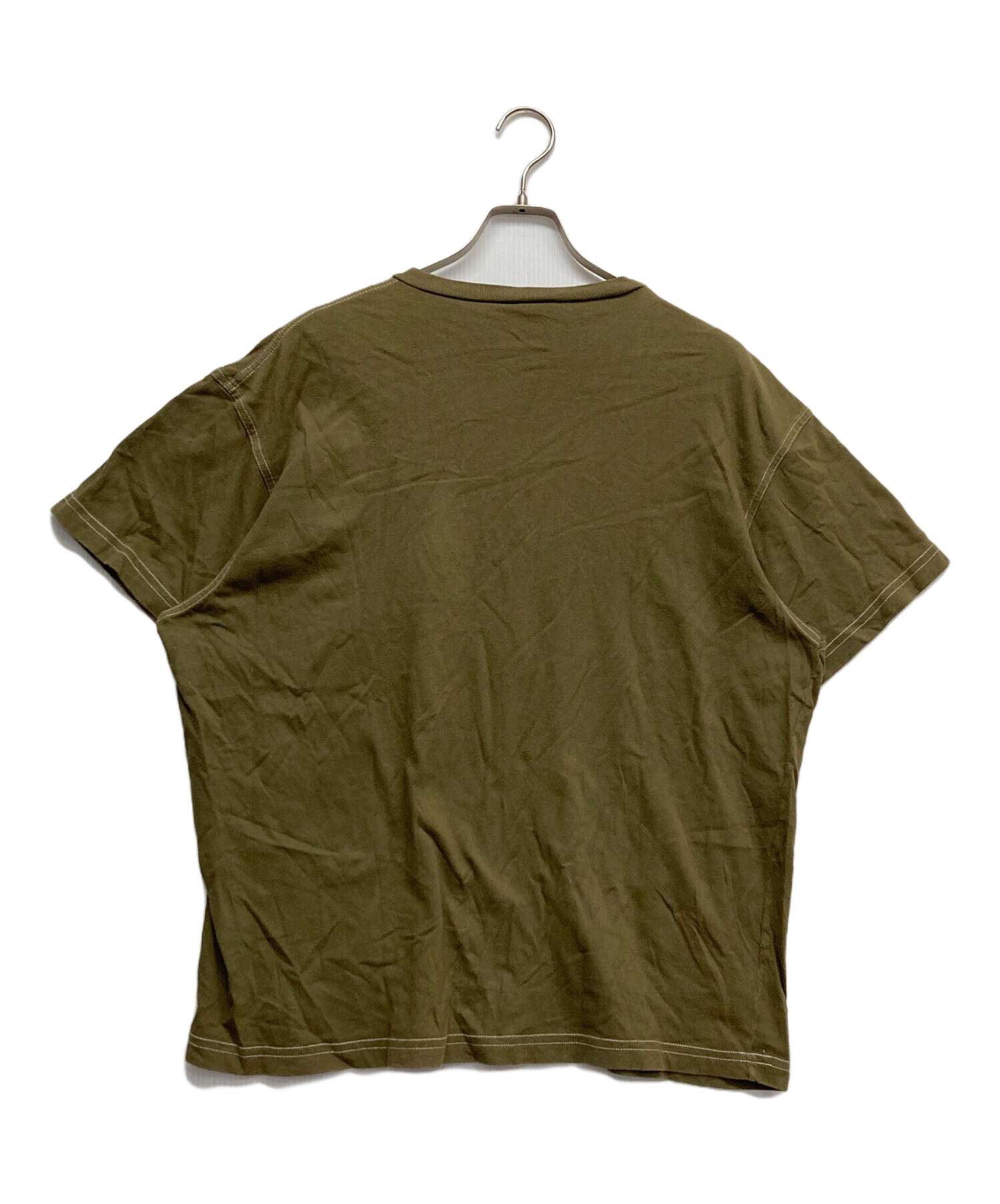 中古・古着通販】stussy (ステューシー) ポケットTシャツ カーキ 