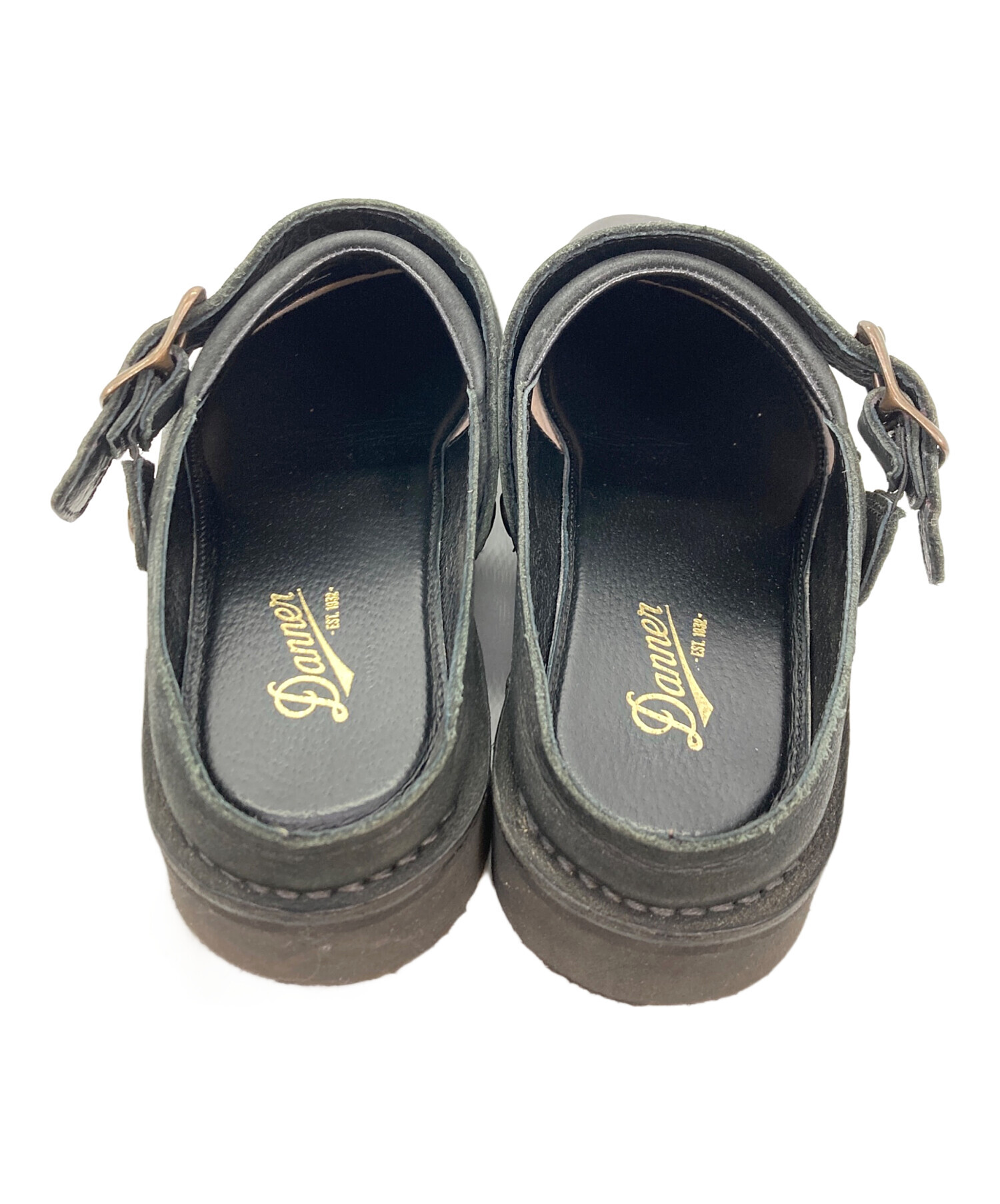 danner d8107 ブラックレザーサボ・クロッグサンダル Danner（ダナー） ピトック クロッグ サンダル レザーサンダル メンズ