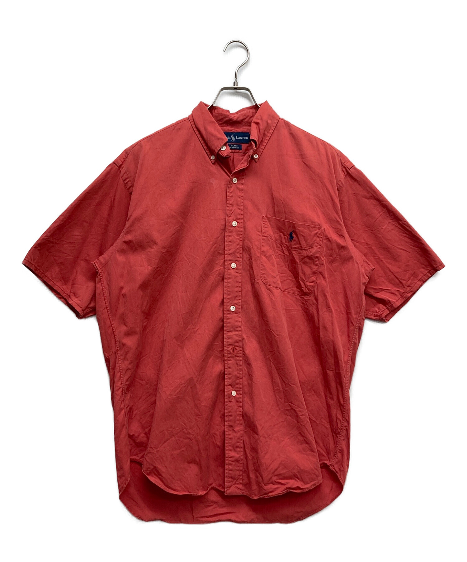 中古・古着通販】RALPH LAUREN (ラルフローレン) 半袖シャツ レッド