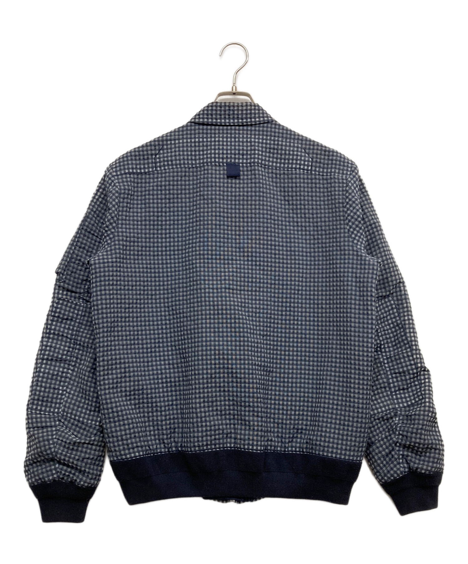 中古・古着通販】sacai (サカイ) チェックブルゾン ブルー サイズ:1 