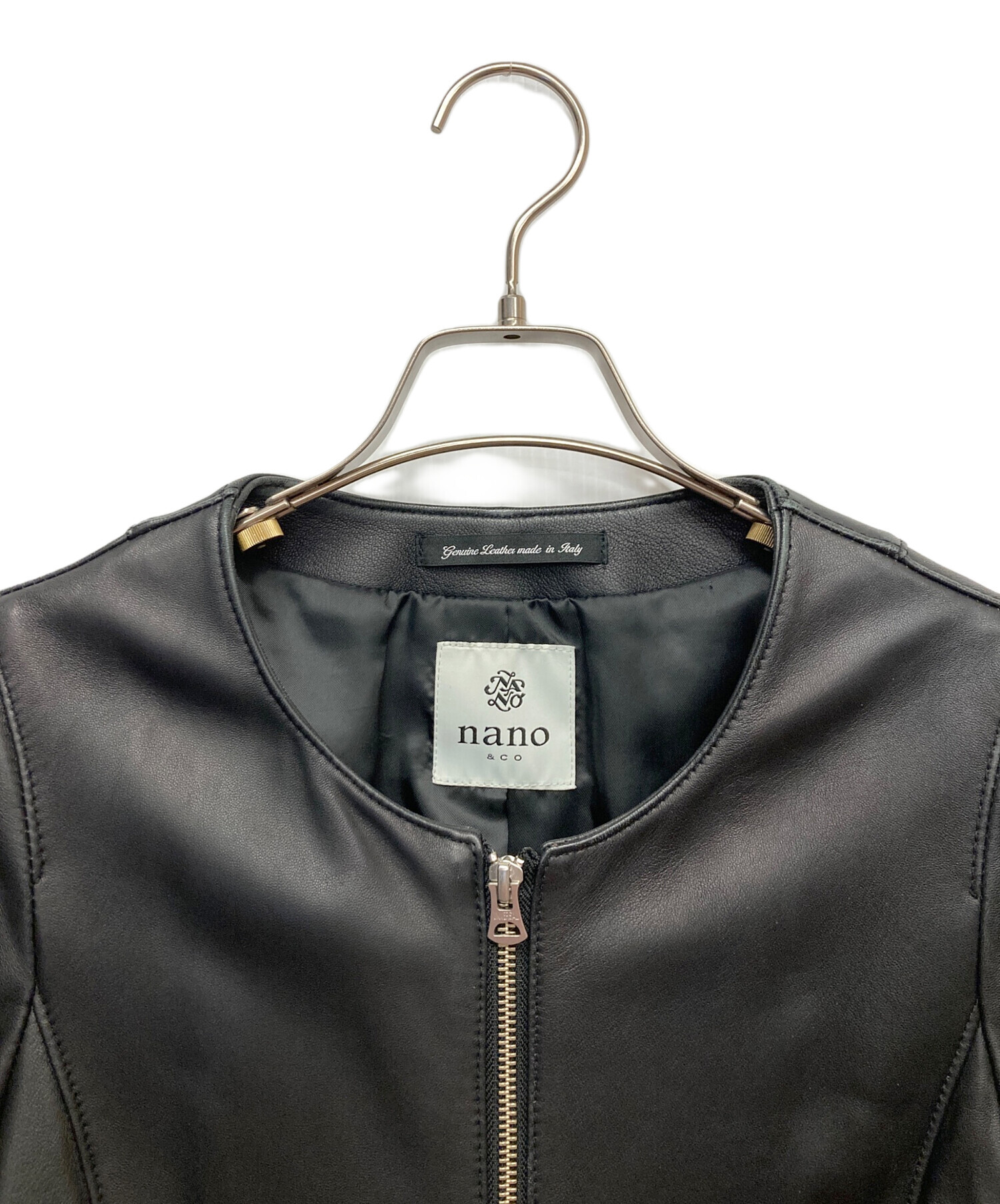 中古・古着通販】nano・universe (ナノ・ユニバース) ラムレザー 中古・古着通販】nano・universe (ナノ・ユニバース) ラムレザー