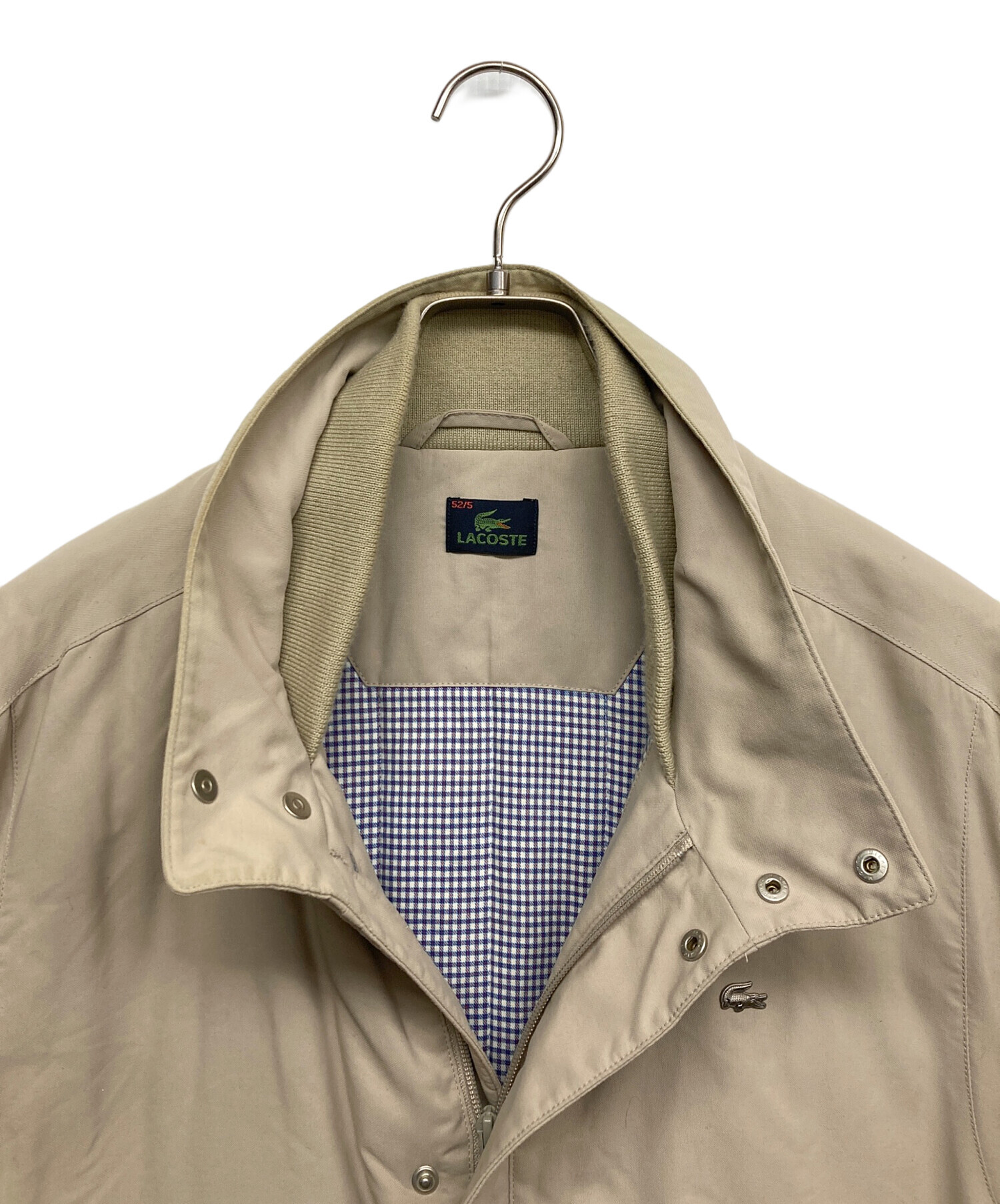 中古・古着通販】LACOSTE (ラコステ) 中綿ジャケット ブラウン サイズ