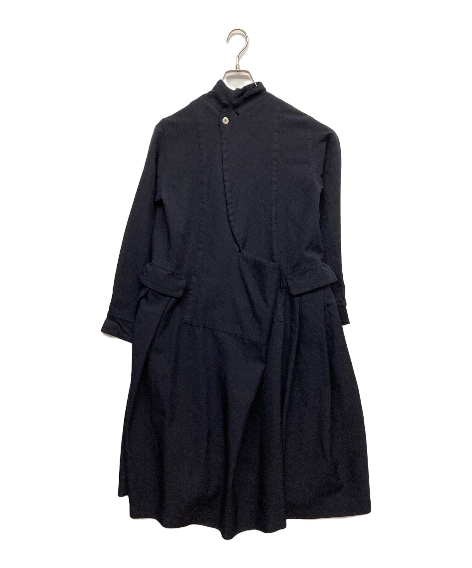 COMME des GARCONS 変形ワンピース ネイビー M オシャレ COMME des GARCONS 変形ワンピース ネイビー M オシャレ