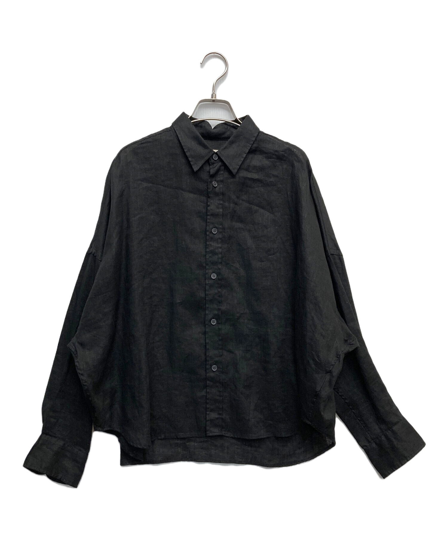 中古・古着通販】Plage (プラージュ) Linen Short シャツ ブラック 