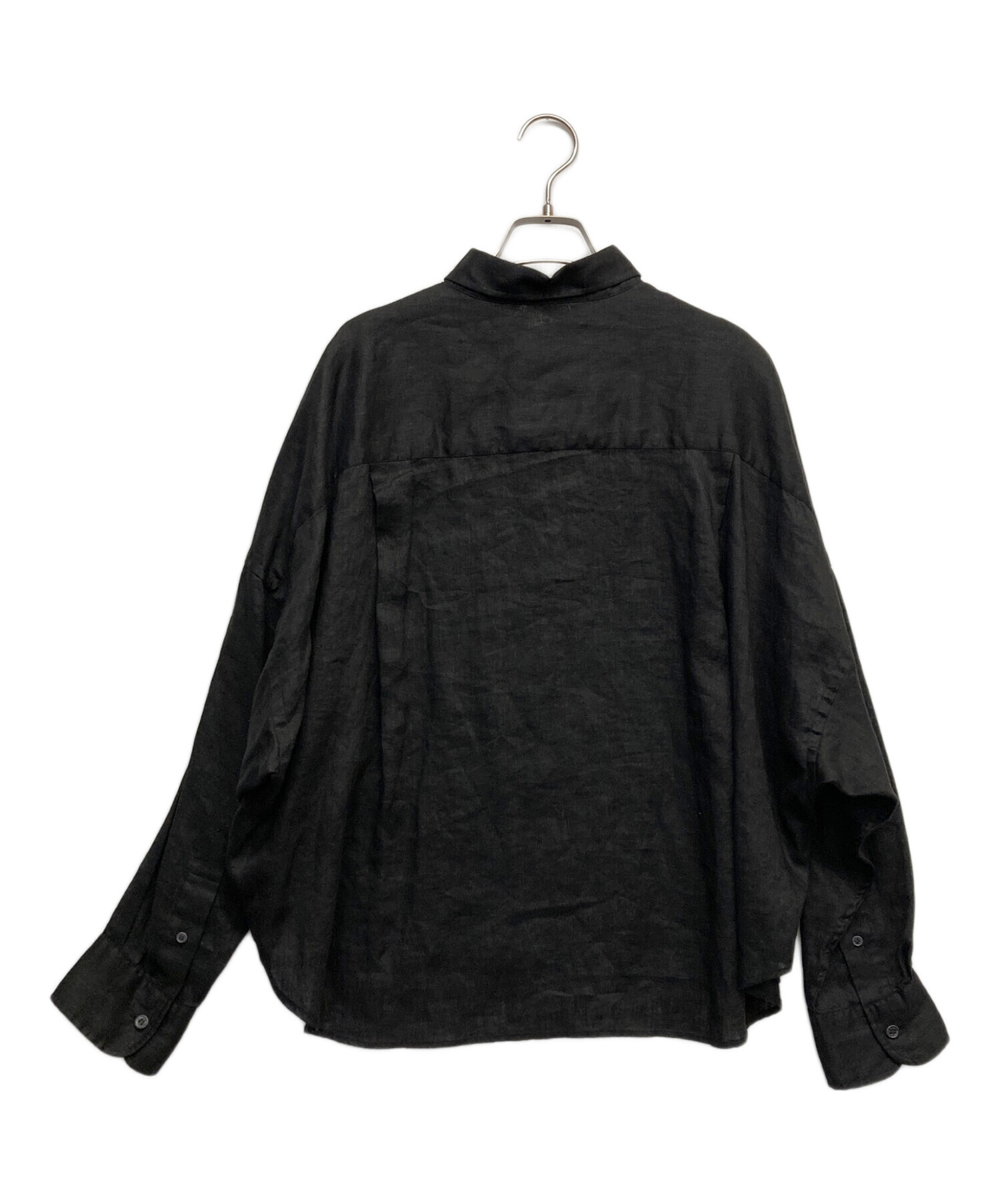 中古・古着通販】Plage (プラージュ) Linen Short シャツ ブラック 