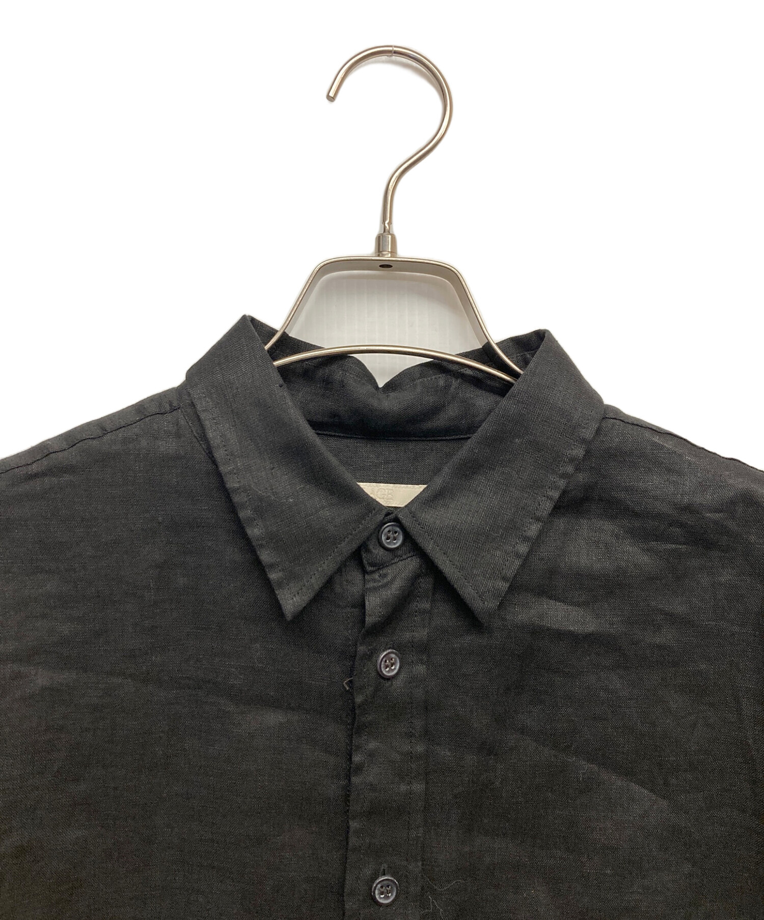 中古・古着通販】Plage (プラージュ) Linen Short シャツ ブラック 