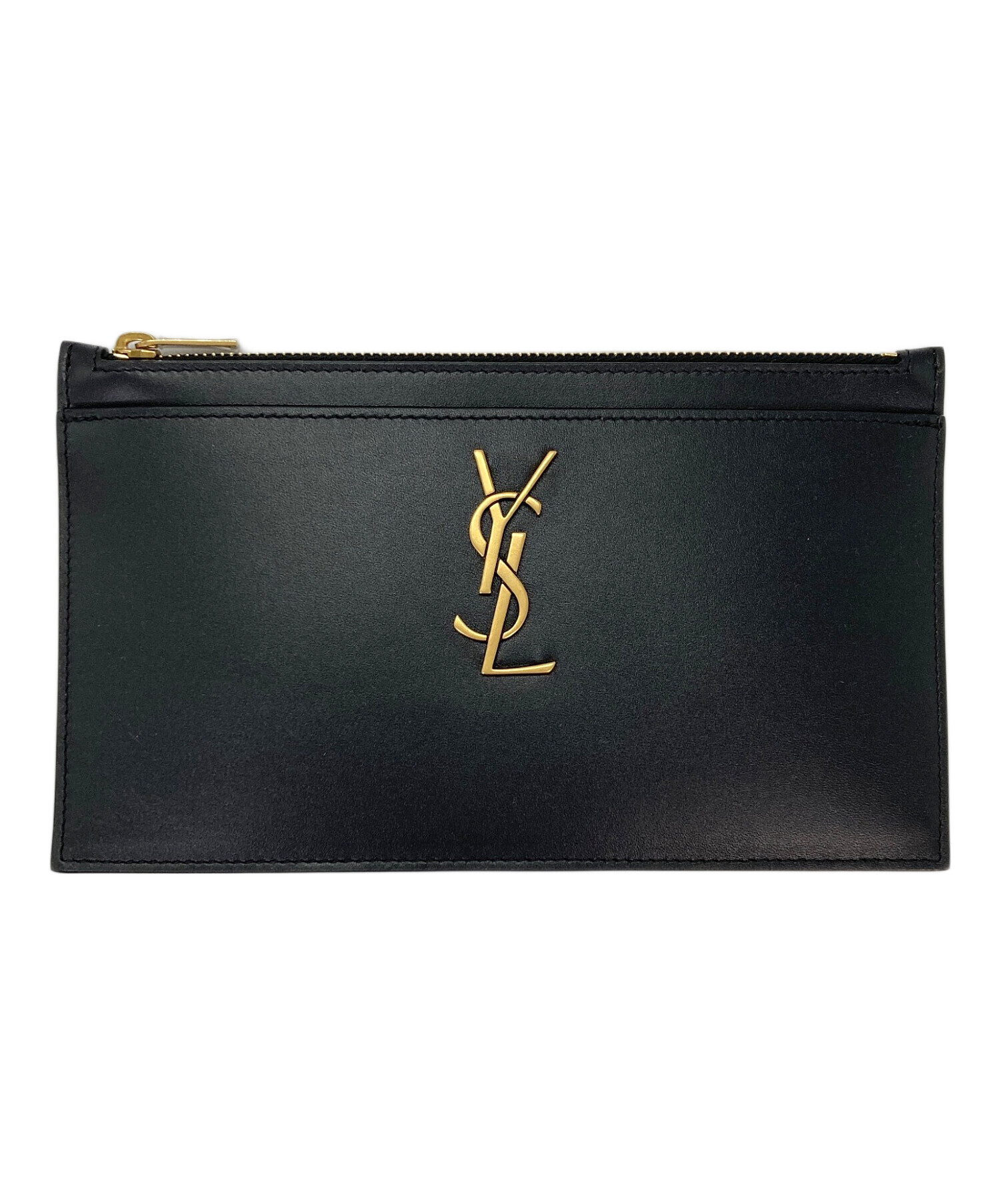 中古・古着通販】Saint Laurent Paris (サンローランパリ) ロゴレザー