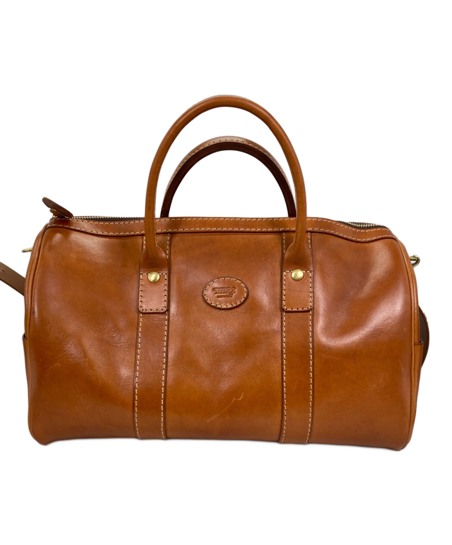 中古・古着通販】Herz (ヘルツ) ボストンバッグSサイズ ブラウン