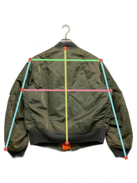 中古・古着通販】ALPHA (アルファ) フライトジャケット カーキ サイズ