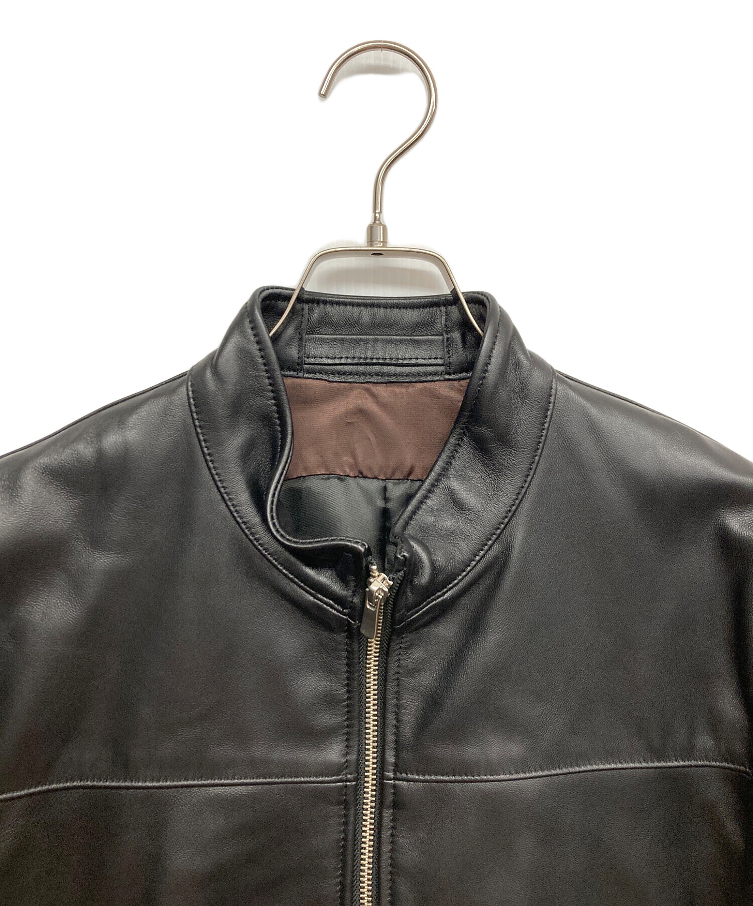 中古・古着通販】ABAHOUSE (アバハウス) レザージャケット ブラック