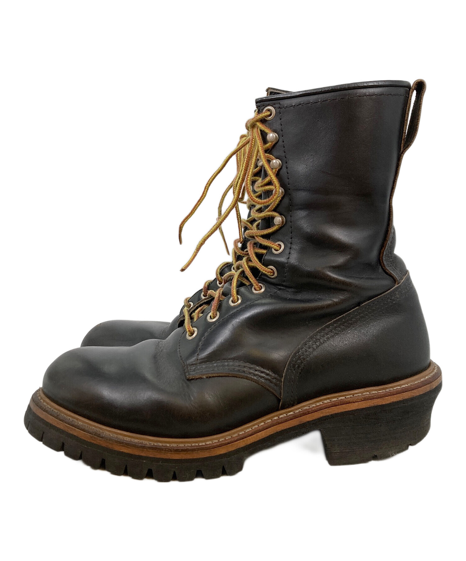 中古・古着通販】RED WING (レッドウィング) ロガーブーツ ブラック