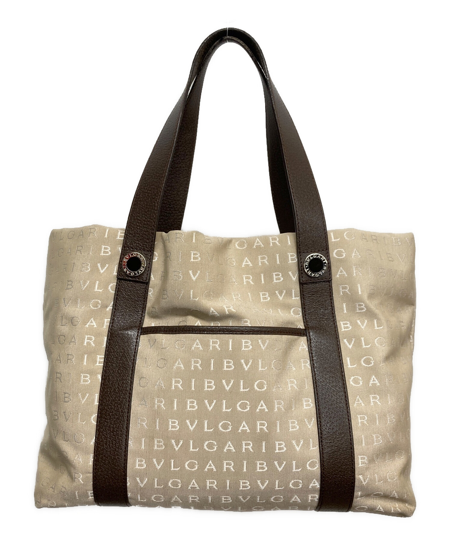 中古・古着通販】BVLGARI (ブルガリ) ハンドバッグ ベージュ｜ブランド