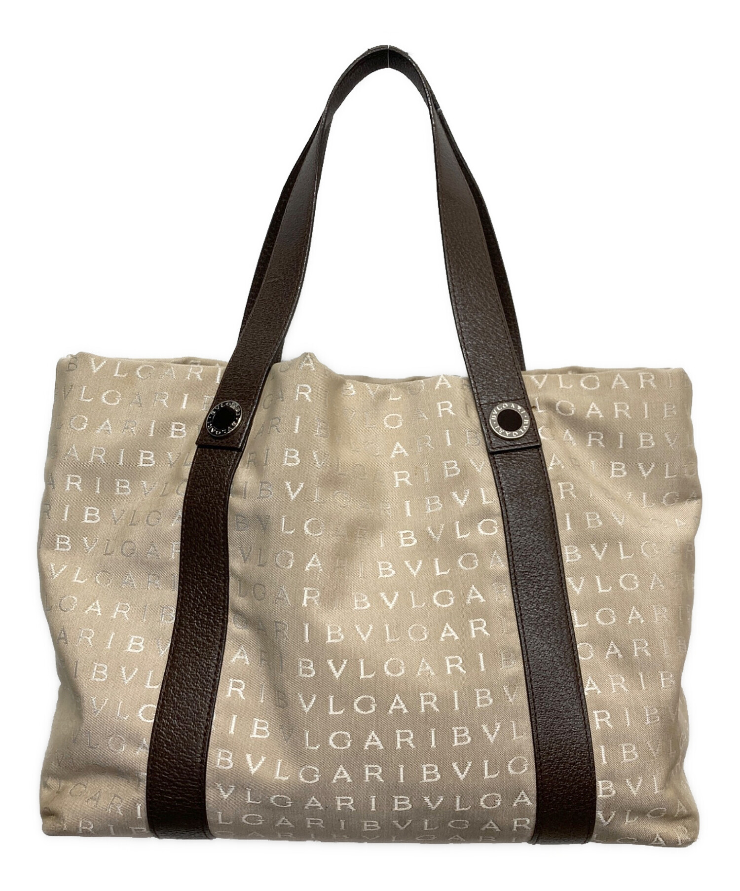 中古・古着通販】BVLGARI (ブルガリ) ハンドバッグ ベージュ｜ブランド 