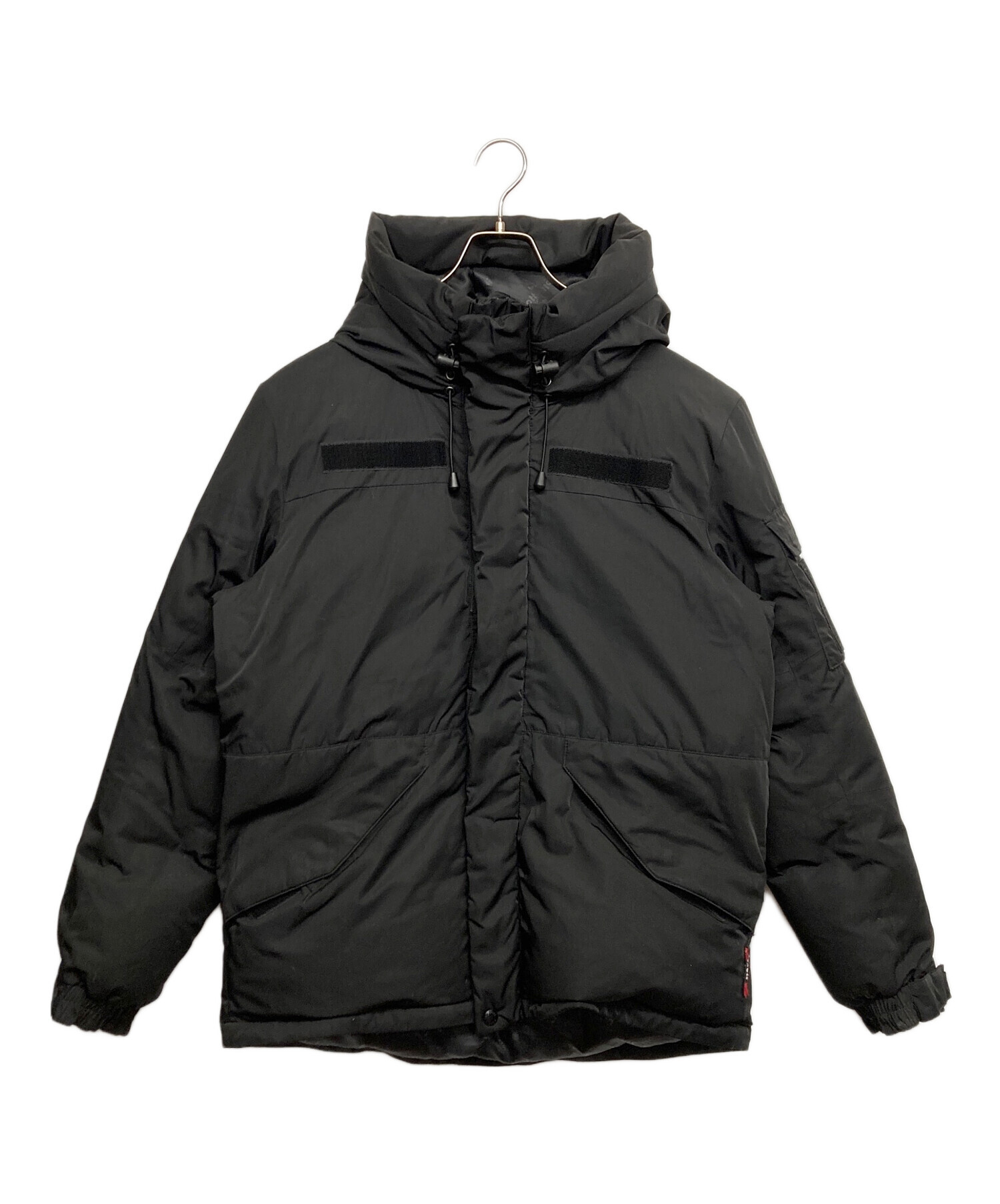 SCOTCLUB スコットクラブ　フード付き　ダウンジャケット ブラック 中古・古着通販】Schott (ショット) ダウンジャケット ブラック サイズ