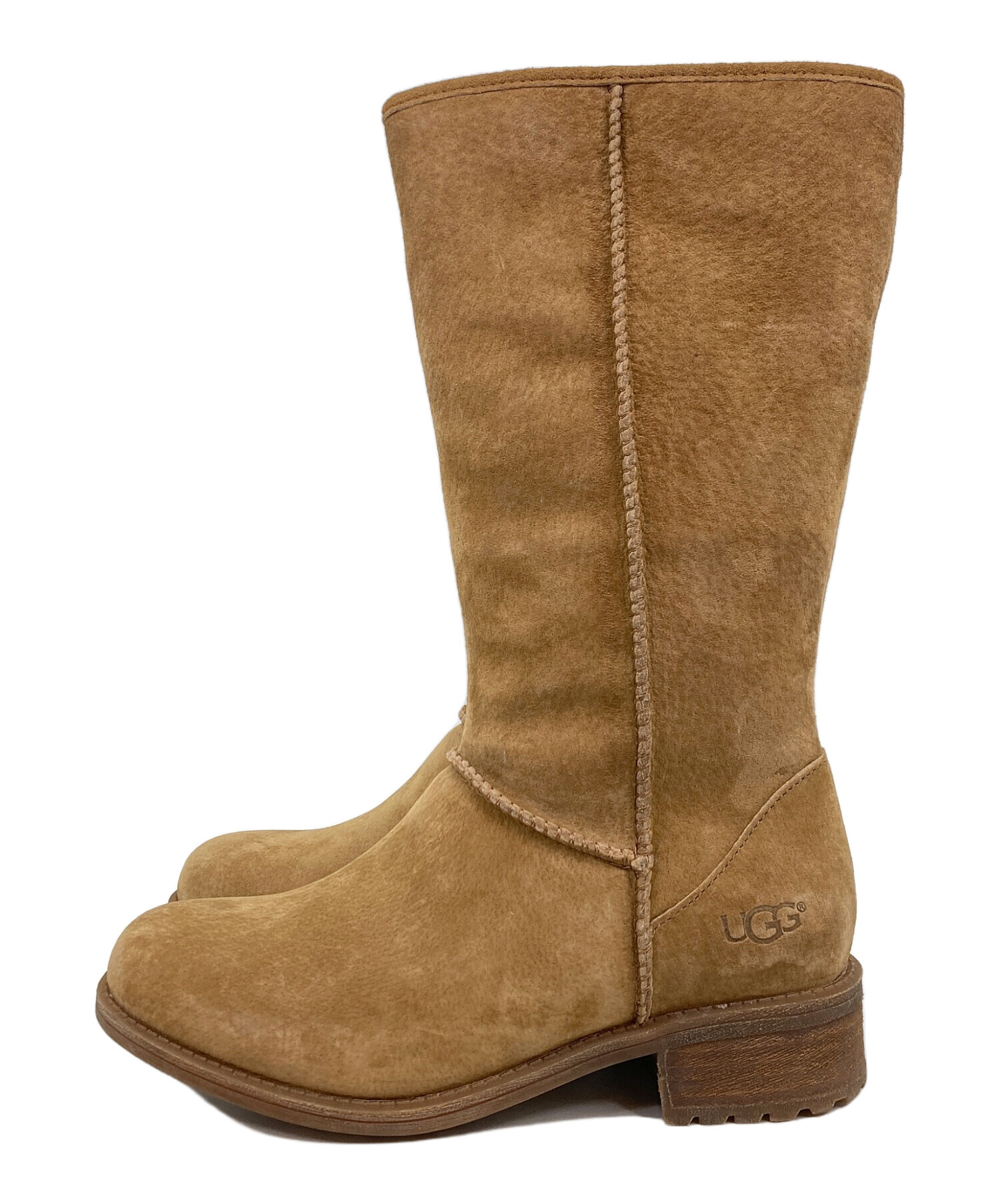 中古・古着通販】UGG (アグ) ロングブーツ ベージュ サイズ:23 中古・古着通販】UGG (アグ) ロングブーツ ベージュ サイズ:23