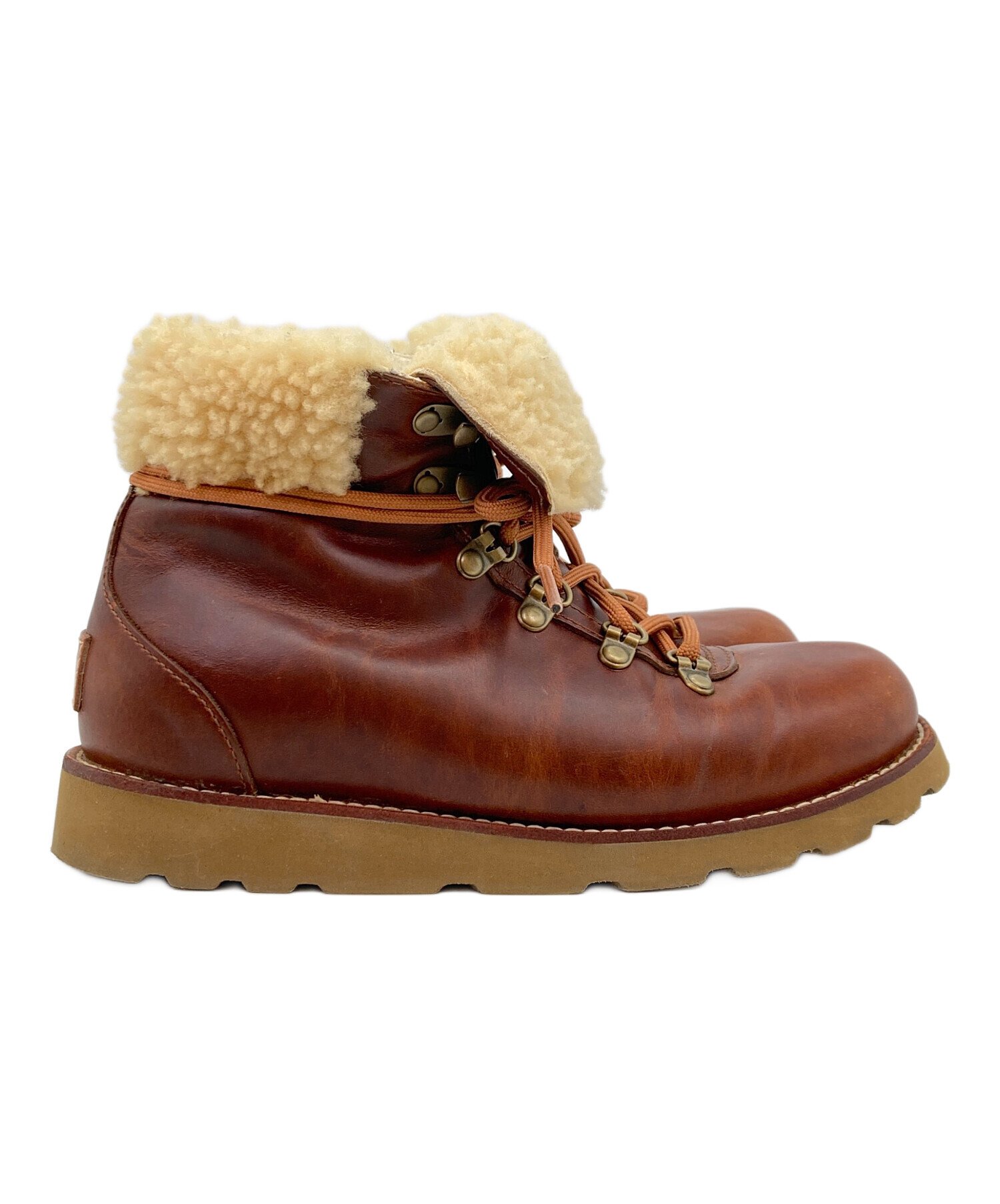 中古・古着通販】UGG (アグ) ムートンファーブーツ ブラウン サイズ