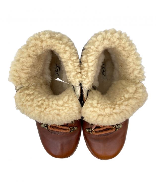 中古・古着通販】UGG (アグ) ムートンファーブーツ ブラウン サイズ