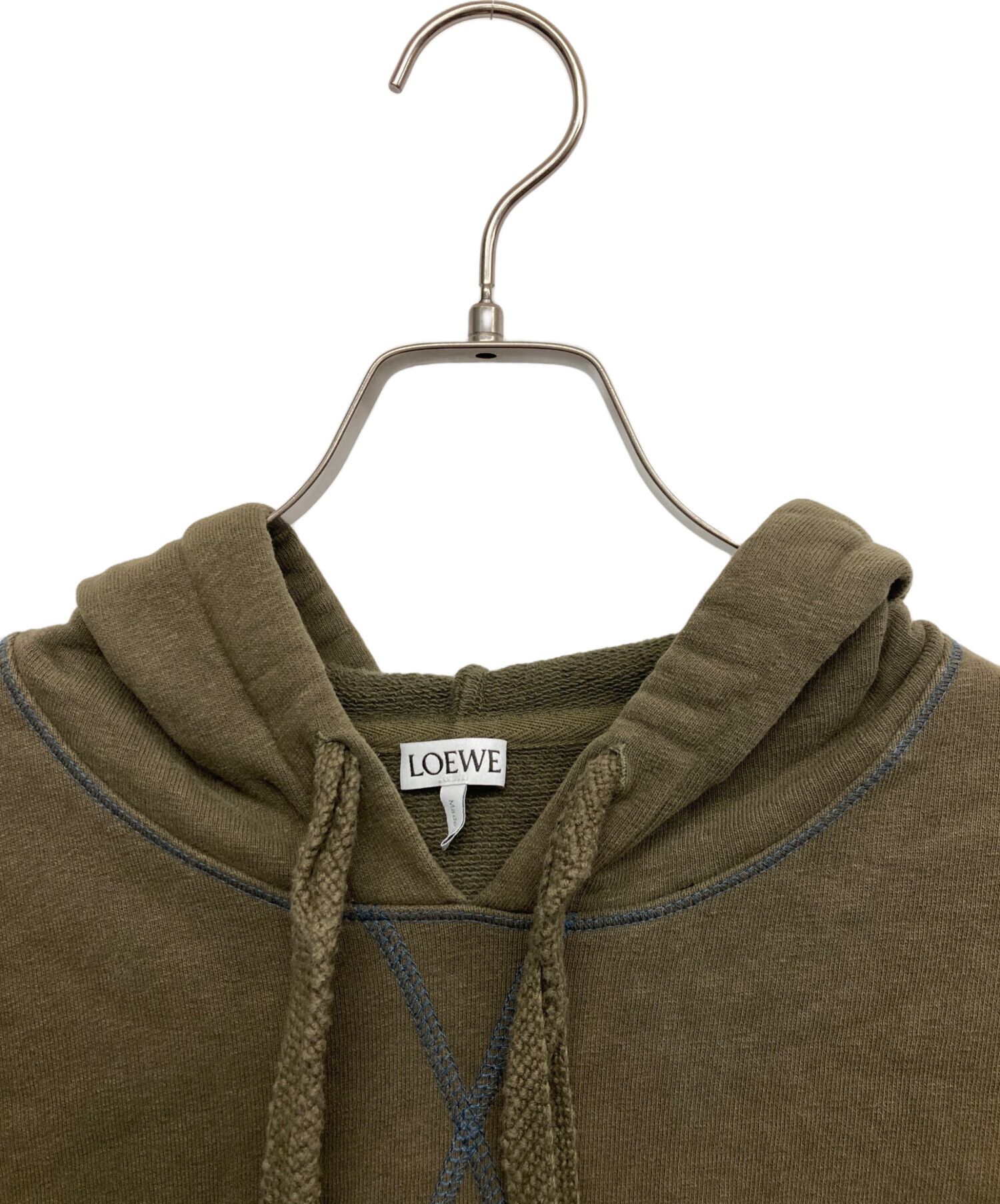 中古・古着通販】LOEWE (ロエベ) アナグラムロゴパーカー オリーブ