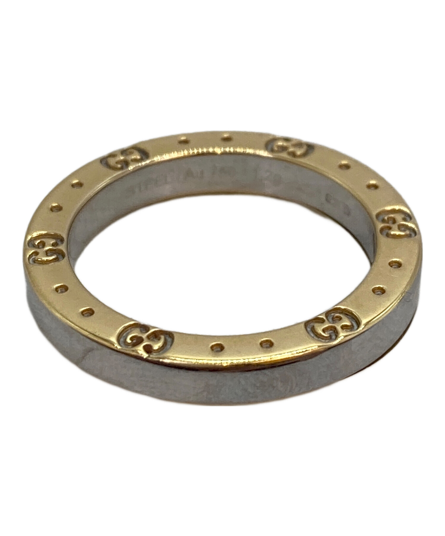 中古・古着通販】GUCCI (グッチ) アイコンリング シルバー×ゴールド 