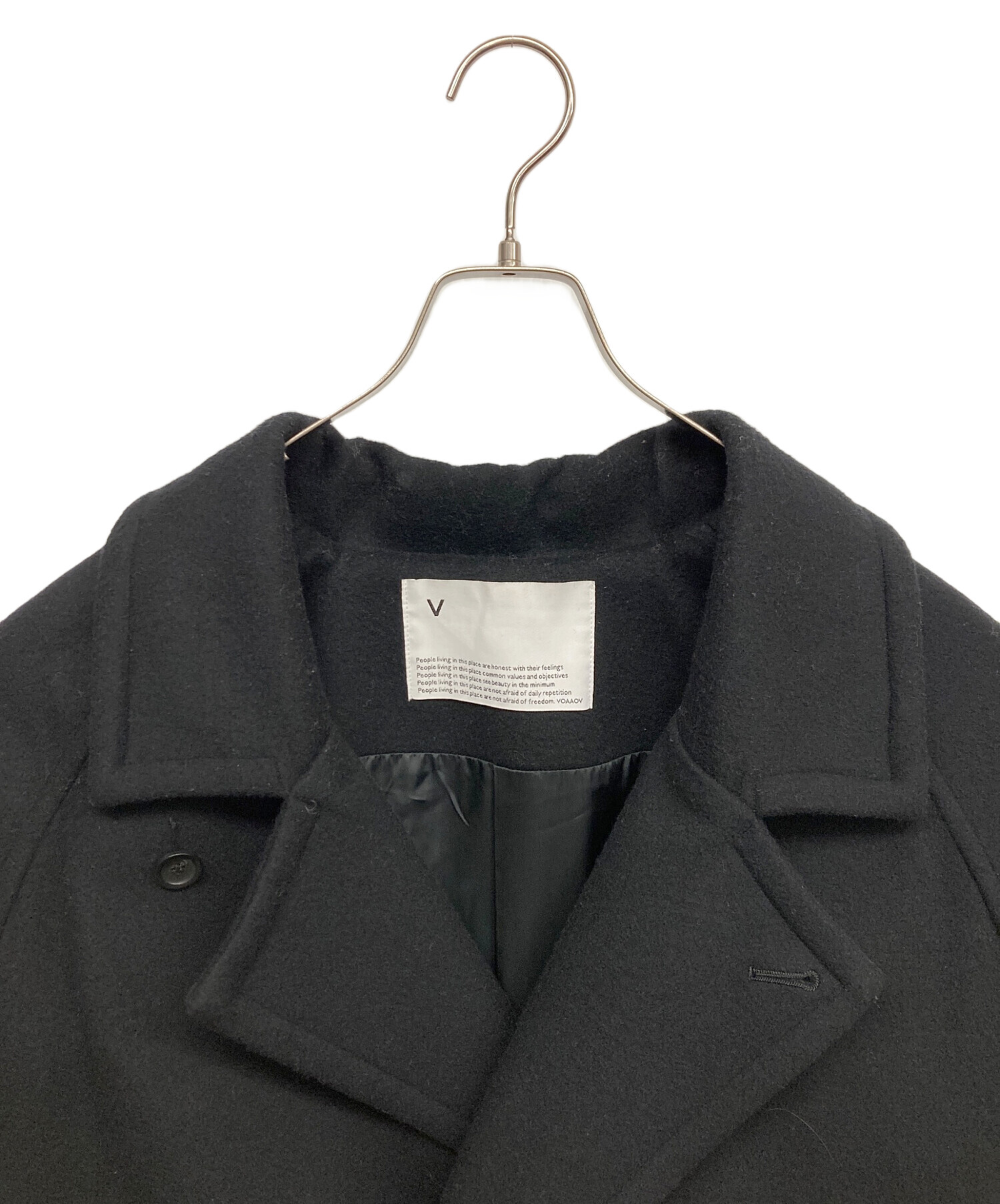 中古・古着通販】VOAAOV (ヴォアーブ) ウールコート ブラック