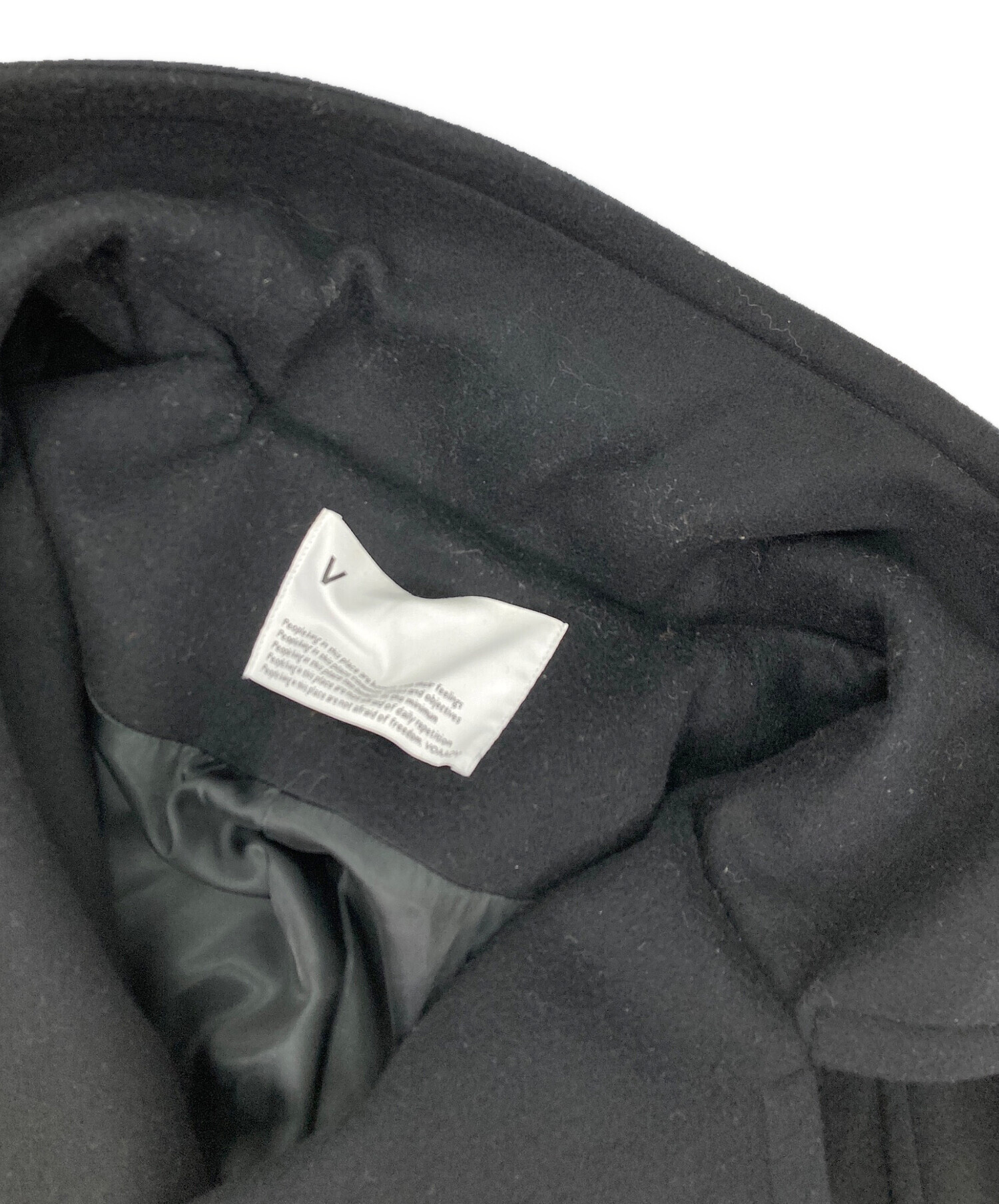 中古・古着通販】VOAAOV (ヴォアーブ) ウールコート ブラック