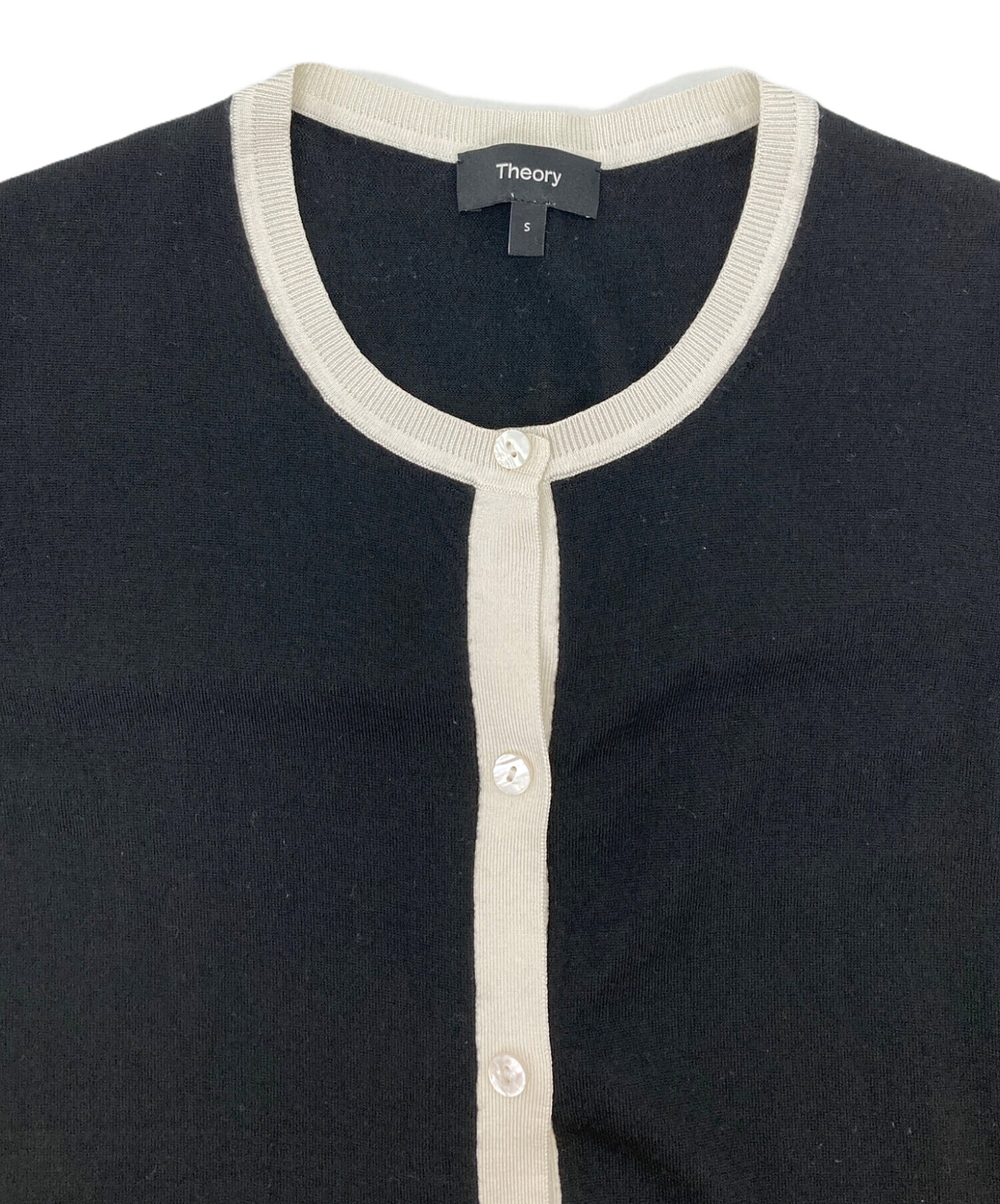 中古・古着通販】theory (セオリー) Regal Wool Silk Trim Cardi