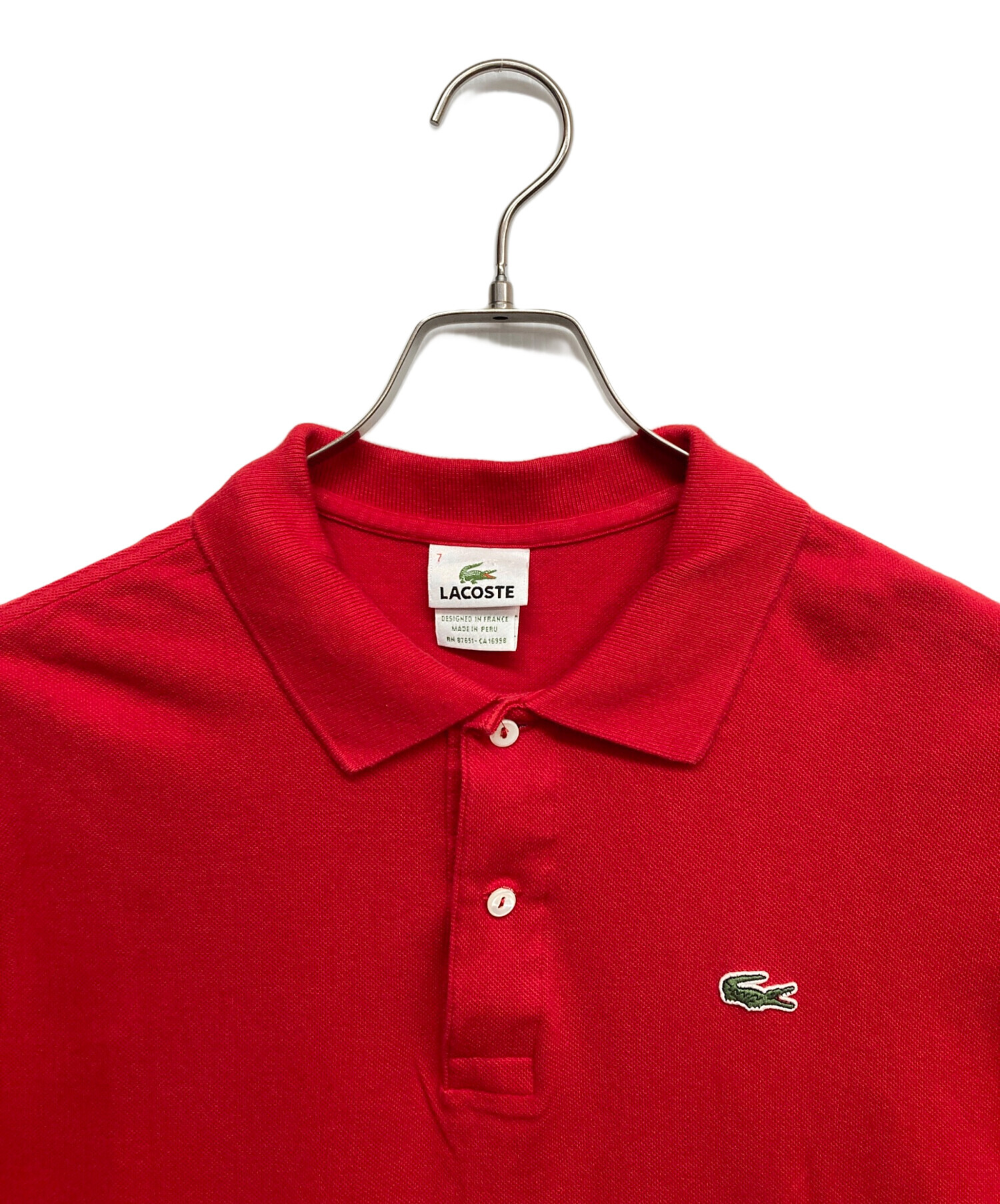 80s　Lacoste 半袖ポロシャツ サイズ3 80s LACOSTE ラコステ フランス製 フレラコ ポロシャツ 半袖 - メルカリ