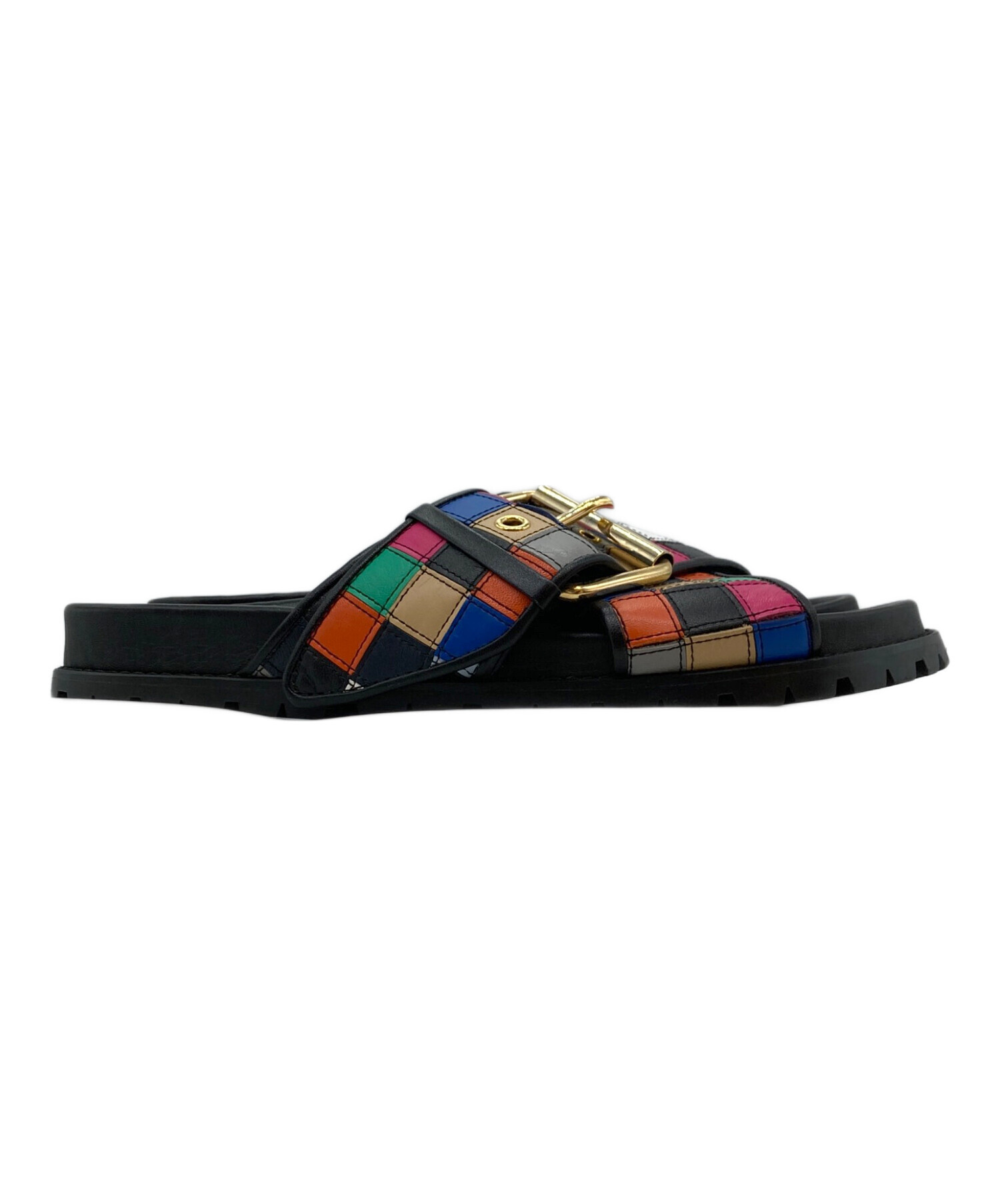 中古・古着通販】sacai (サカイ) クロスベルトサンダル マルチカラー