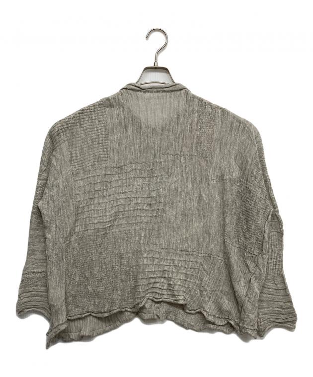 中古・古着通販】Y's (ワイズ) リネン混カーディガン グレー サイズ:2