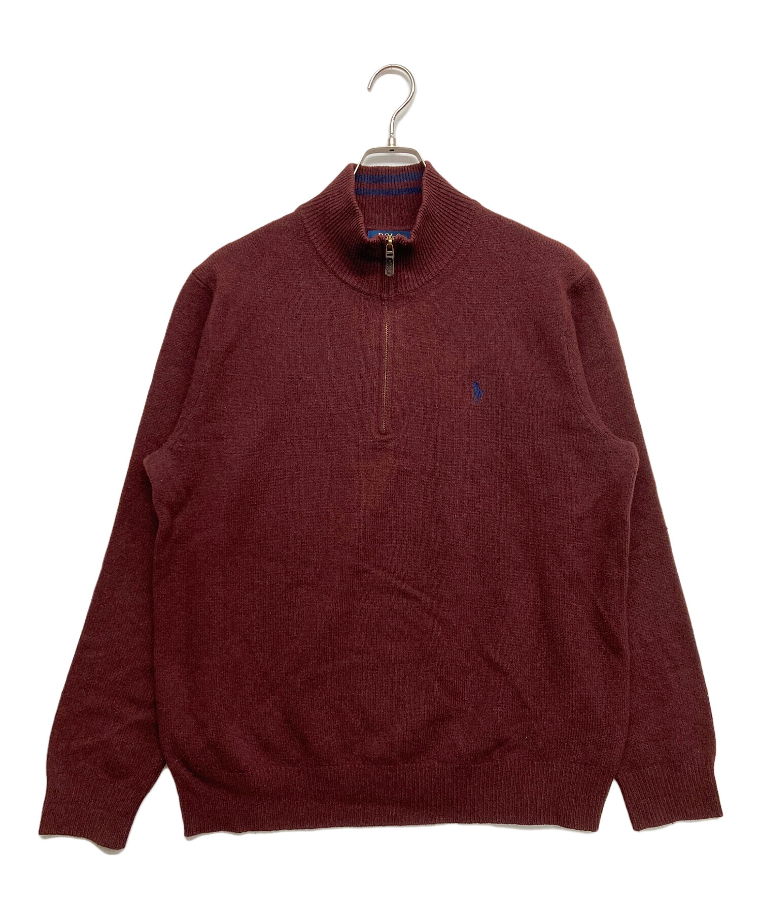 未使用タグ付 ローレンラルフローレン パフスリーブニット ロゴ カシミヤ混 L ケーブルニット ウールカシミヤ セーター | ポロ ラルフ ローレン(POLO