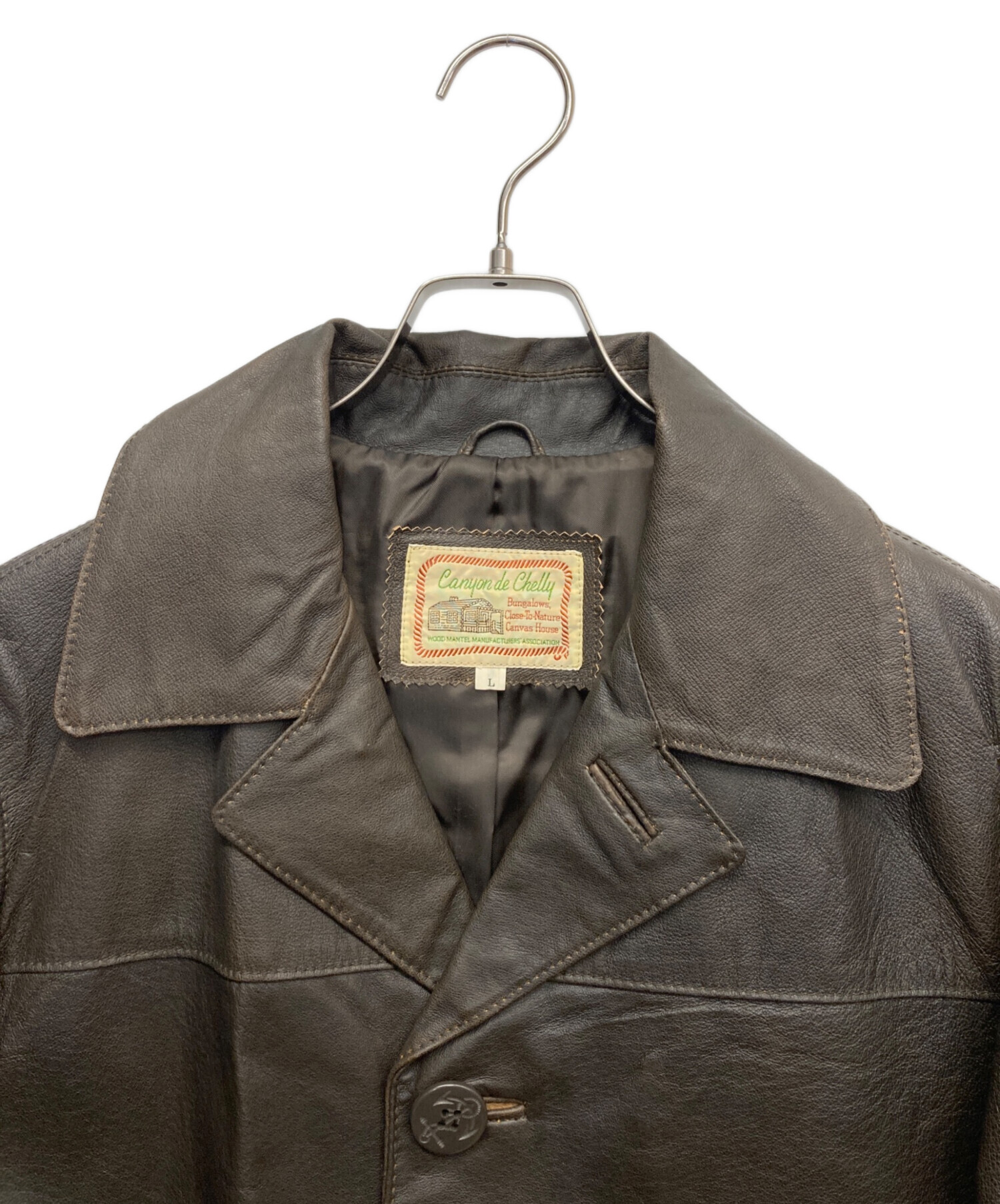 【新品タグ付】Canyon de Chelly leather ジャケット　M 中古・古着通販】CANYON DE CHELLY (キャニオンデシェリー) レザー