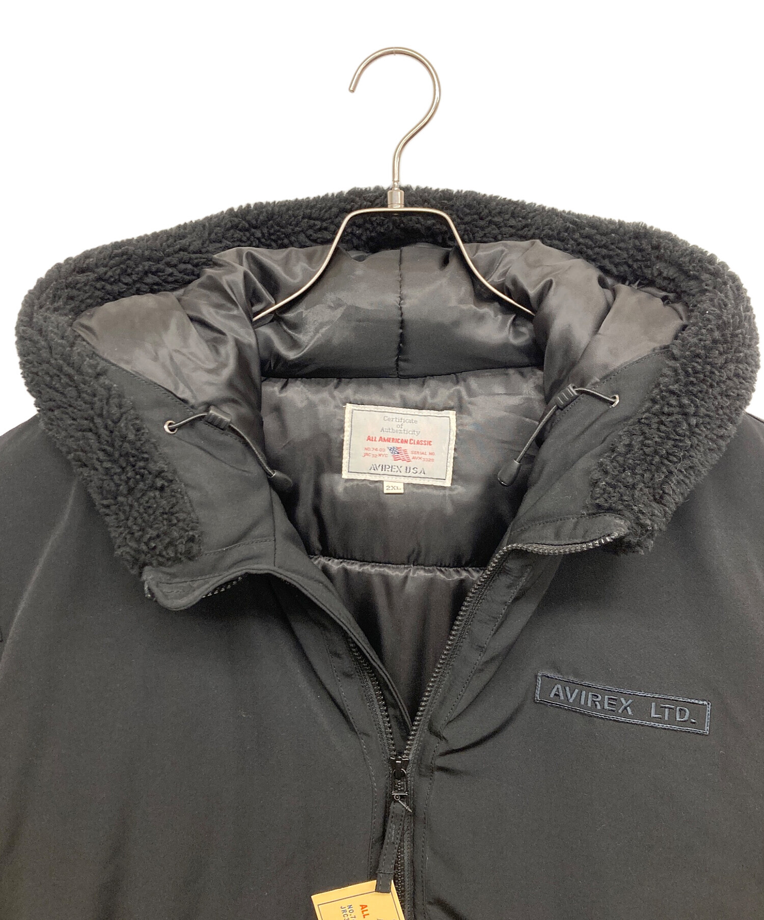 中古・古着通販】AVIREX (アヴィレックス) ジャケット ブラック サイズ