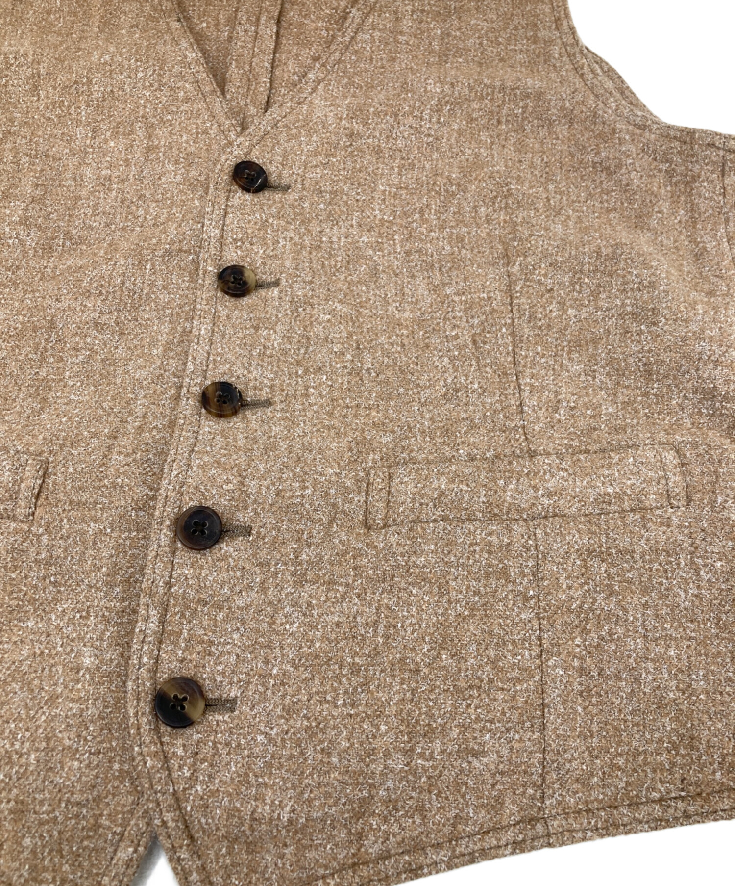 中古・古着通販】LARDINI (ラルディーニ) ジレ ブラウン サイズ:46