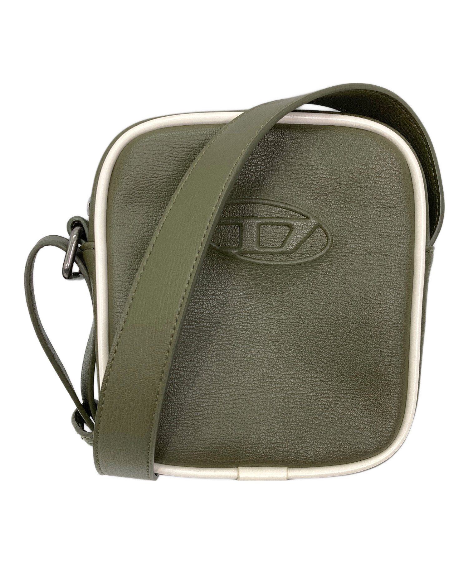 DIESEL グリーン ショルダーバッグ 中古・古着通販】DIESEL (ディーゼル) クロスボディーカメラバッグ