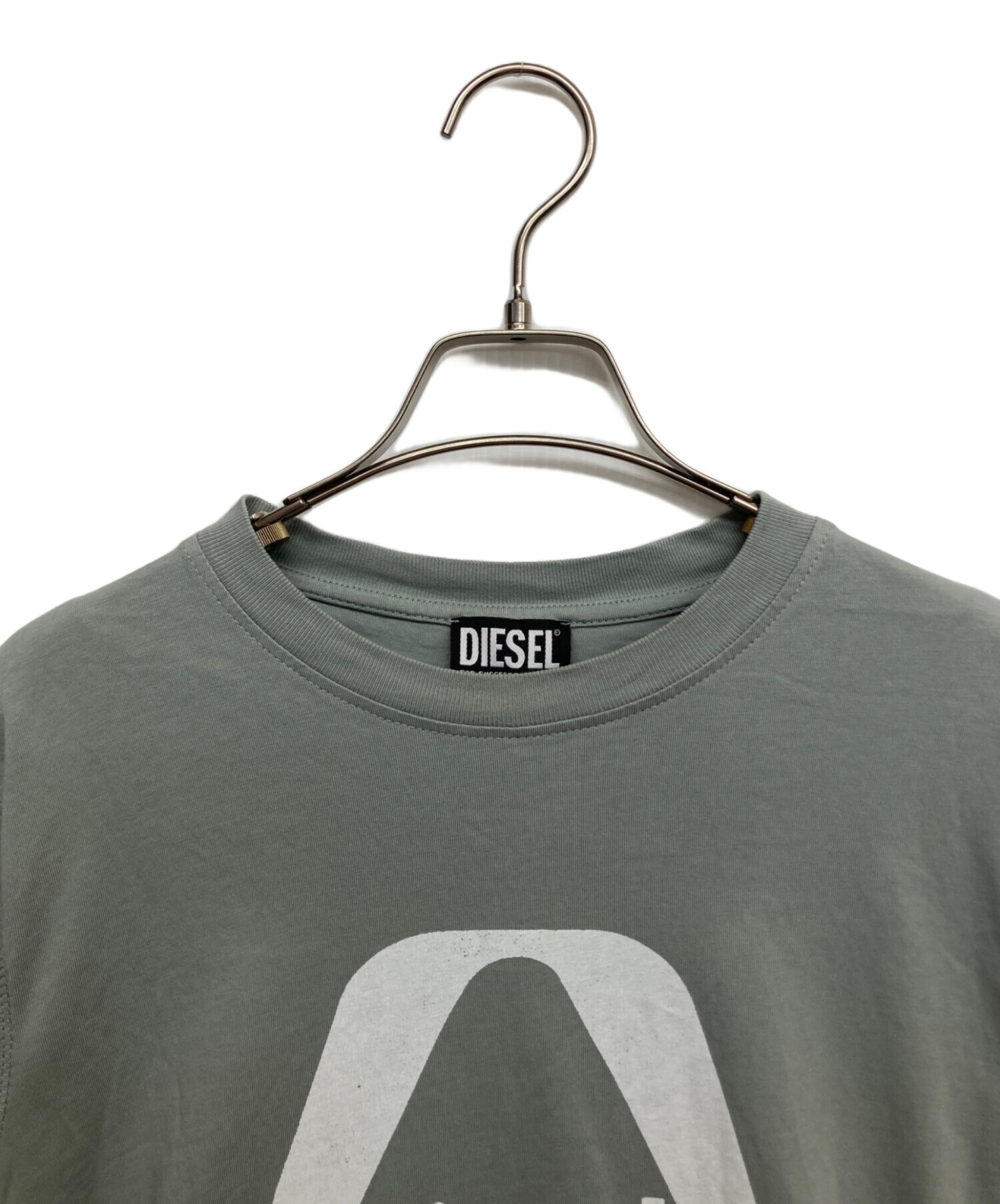 中古・古着通販】DIESEL (ディーゼル) ロゴプリントTシャツ グレー