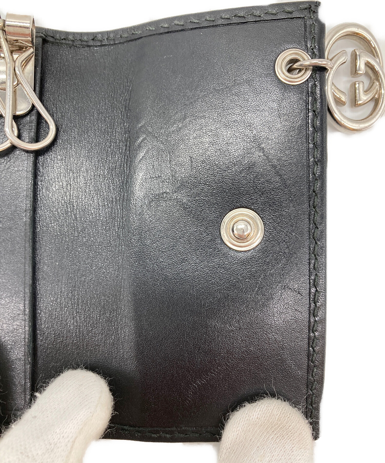 中古・古着通販】GUCCI (グッチ) 6連キーケース ブラック｜ブランド