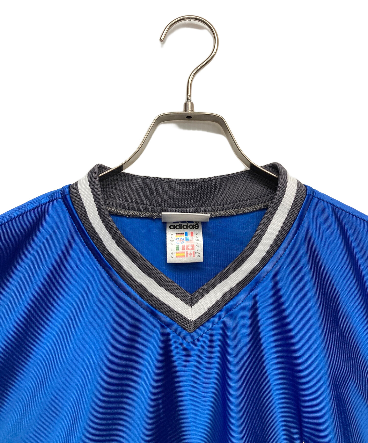 中古・古着通販】adidas (アディダス) ゲームシャツ ブルー サイズ:L