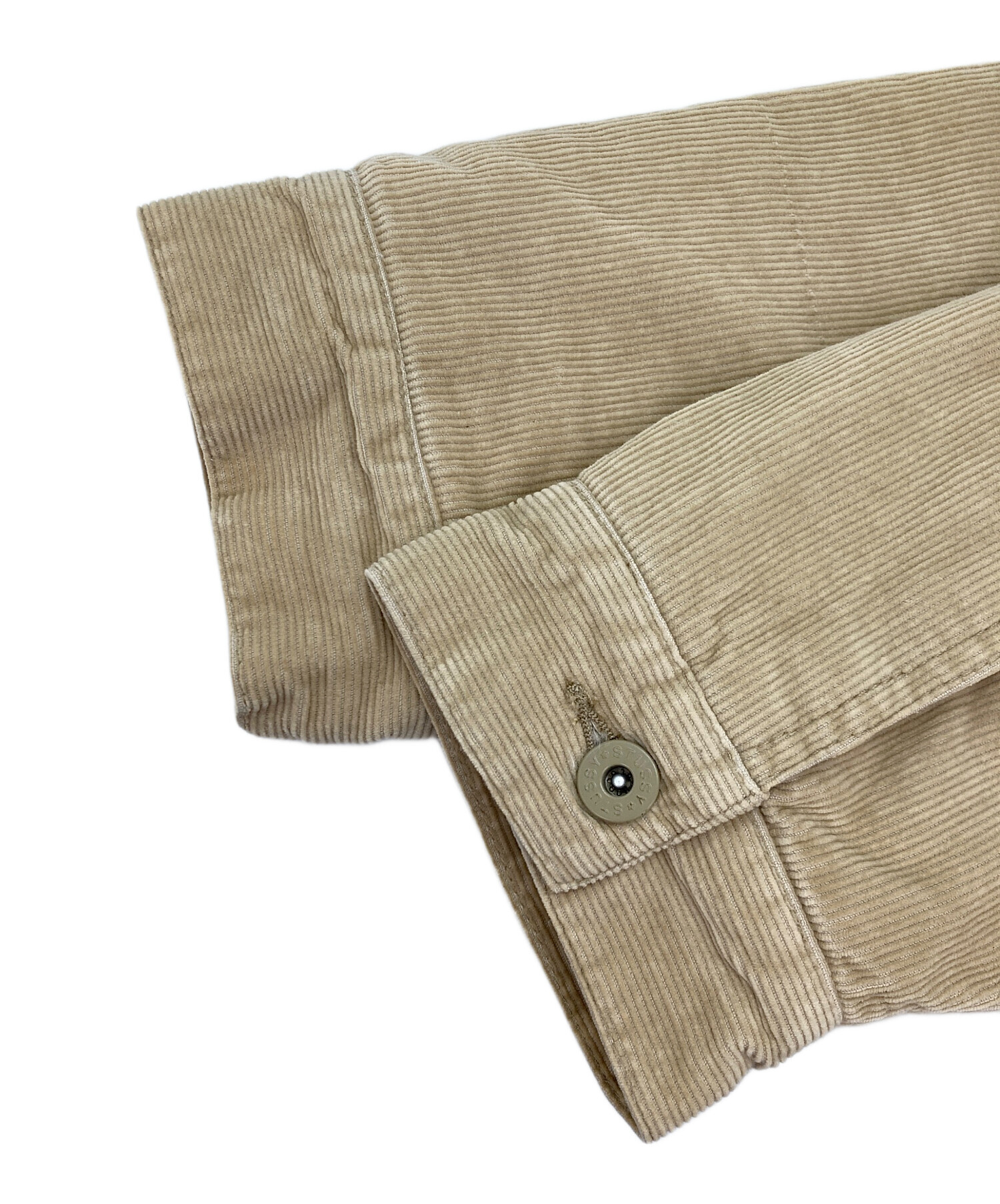 OLD Stussy コーデュロイジャケット L ベージュ　アメリカ製 中古・古着通販】stussy (ステューシー) コーデュロイランチジャケット