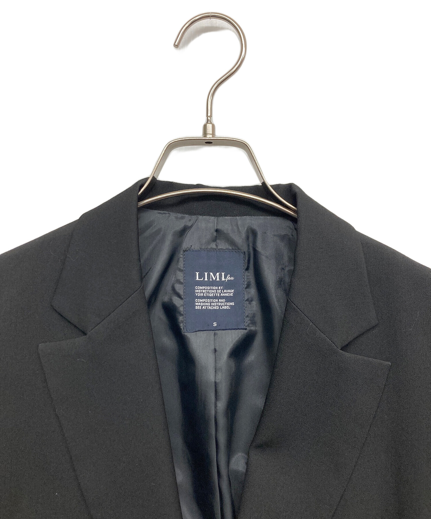 中古・古着通販】LIMI feu (リミフゥ) テーラードジャケット ブラック