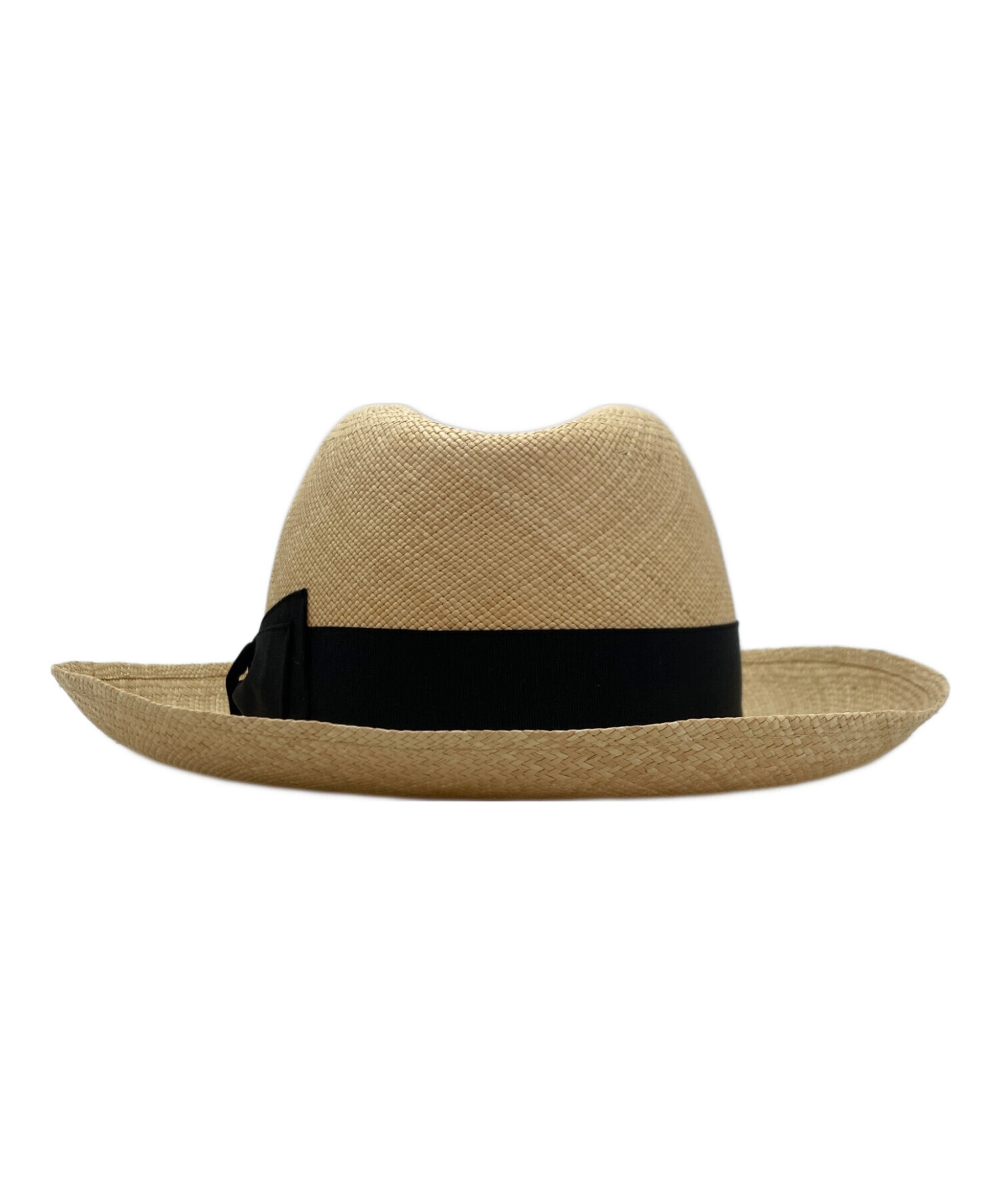 Borsalino ストロー パナマハット 天然草 ベージュ 59 中古・古着通販】BORSALINO (ボルサリーノ) パナマ キート