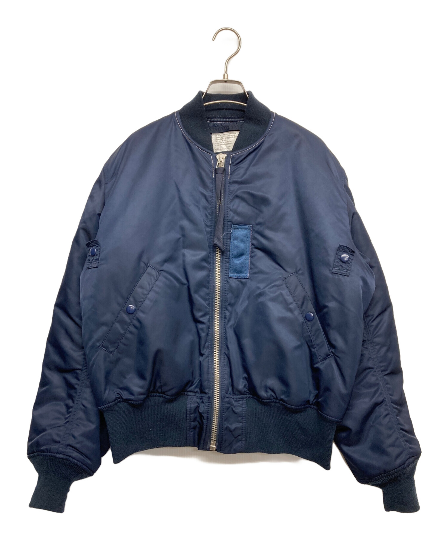 希少　TYPE B-15C ALPHA アルファー フライトジャケットブルー 希少TYPE B-15C ALPHA アルファー フライトジャケットブルー